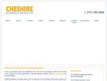 Tablet Screenshot of cheshireplumbing.co.uk